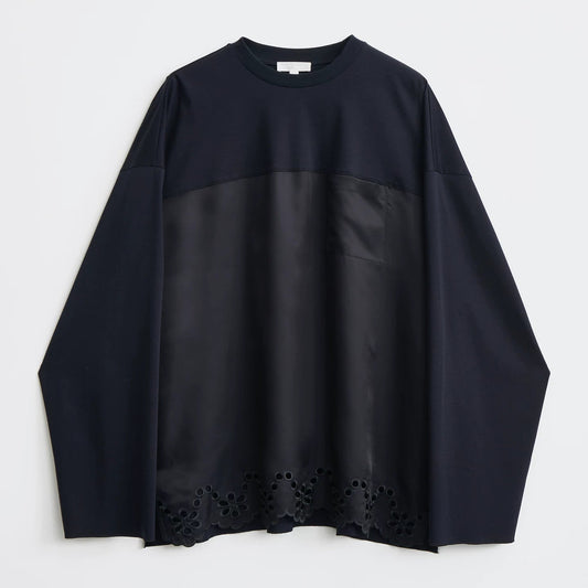 LENTORO_パッチワークレースTシャツ